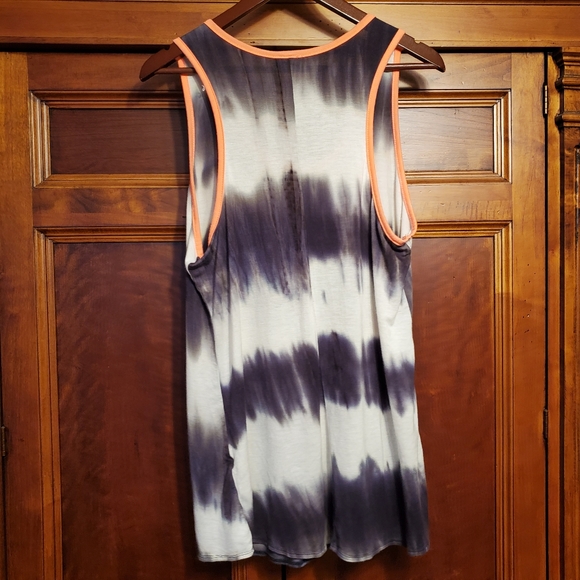 Free Kisses Tie Dye Tank Neon Trim - Picture 4 of 5